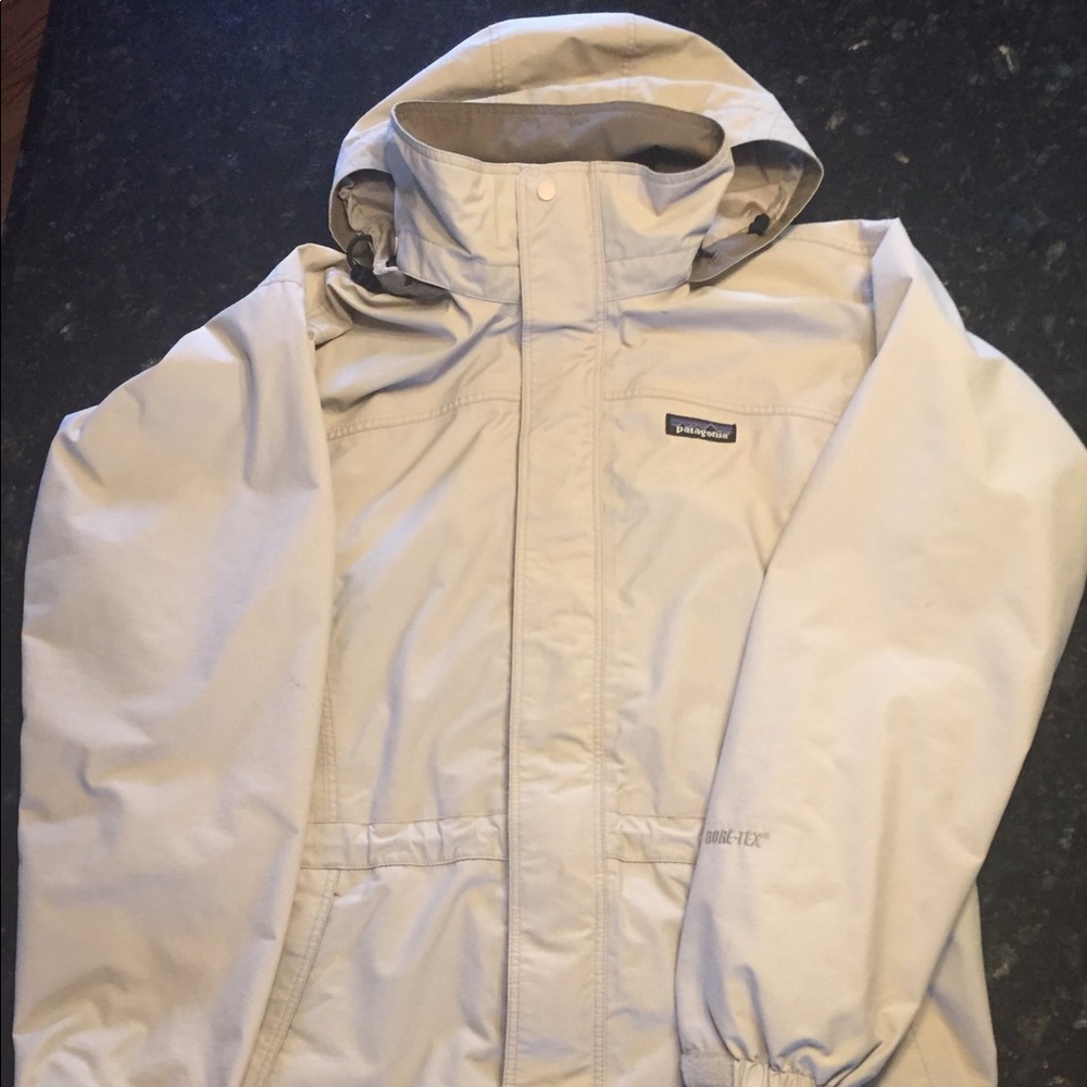 Patagonia Rain Jacket In Tan